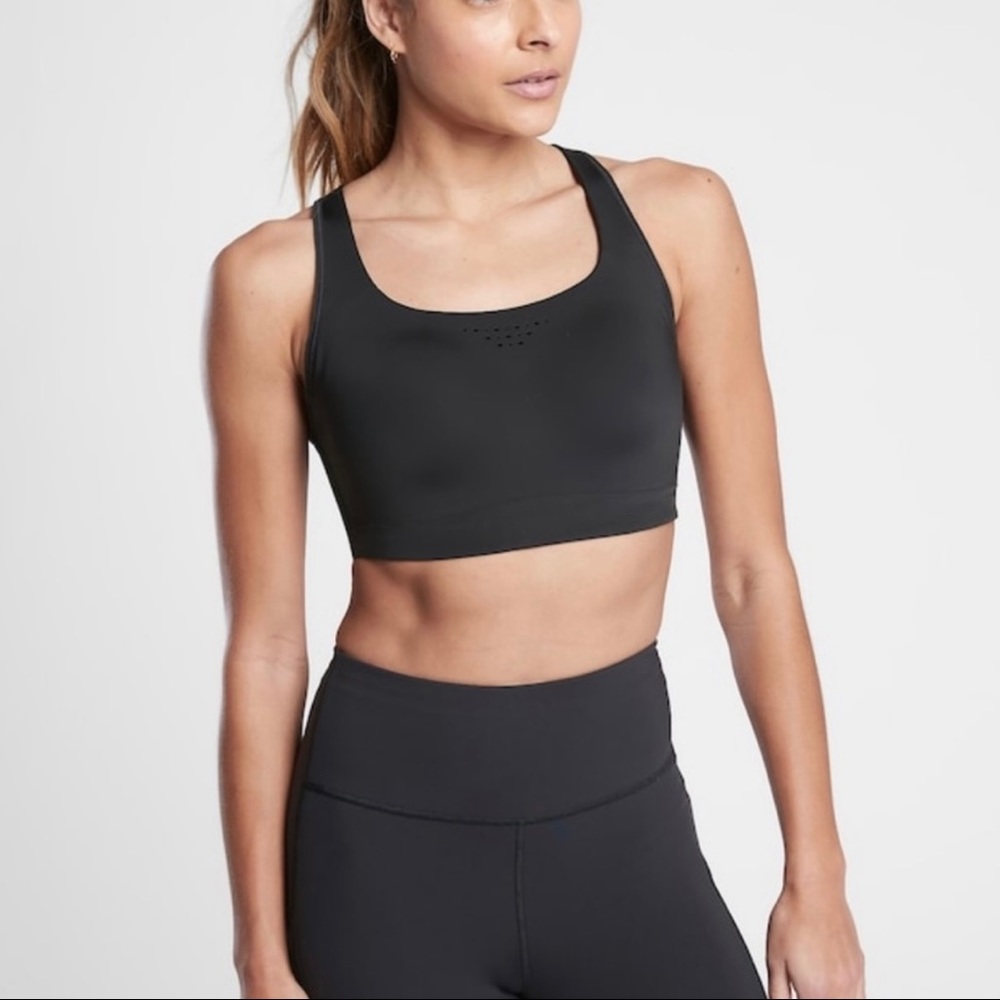Athleta Phenomena Cross-back Bra Black 38DD (E) NWT